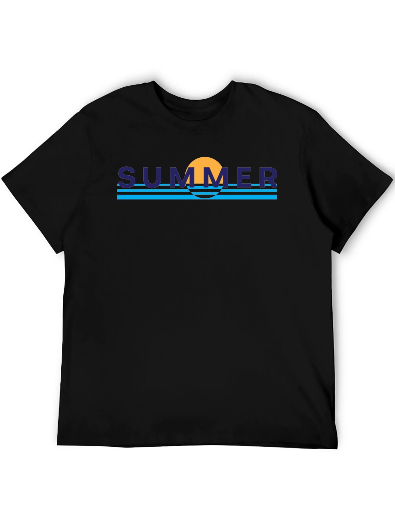 Summer Vibe Graphic Tee - Trendy Black T-Shirt