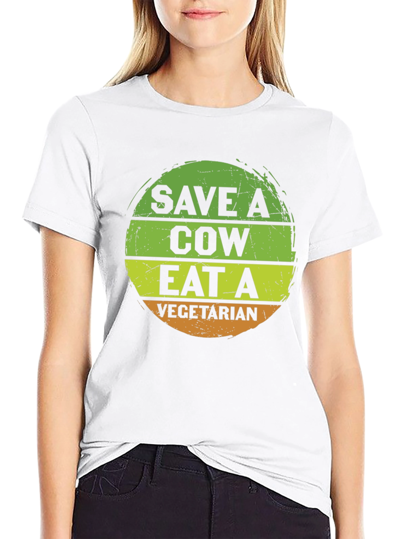 Save A Cow Eat A Vegetarian Graphic Tee