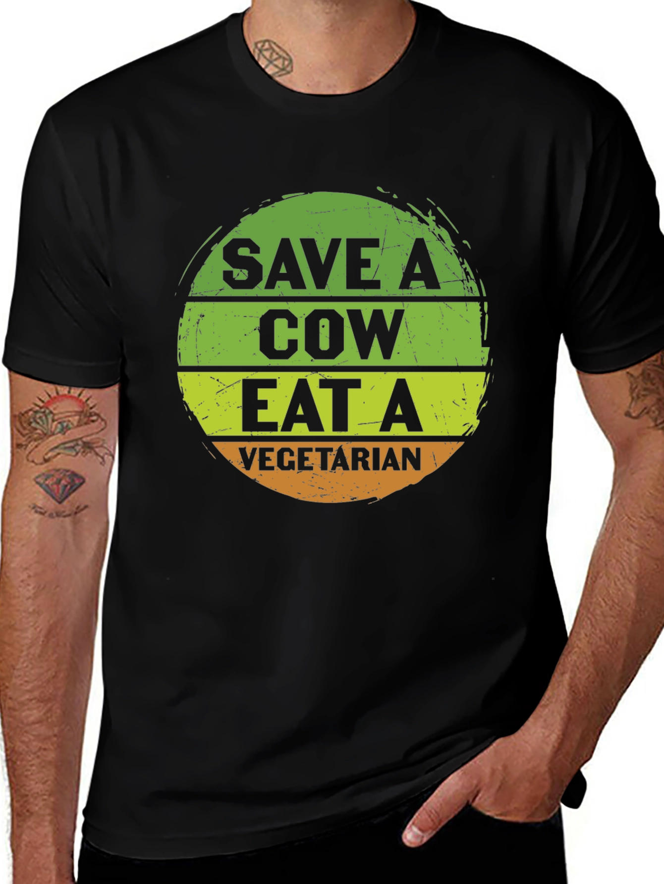 Save A Cow Eat A Vegetarian Graphic Tee