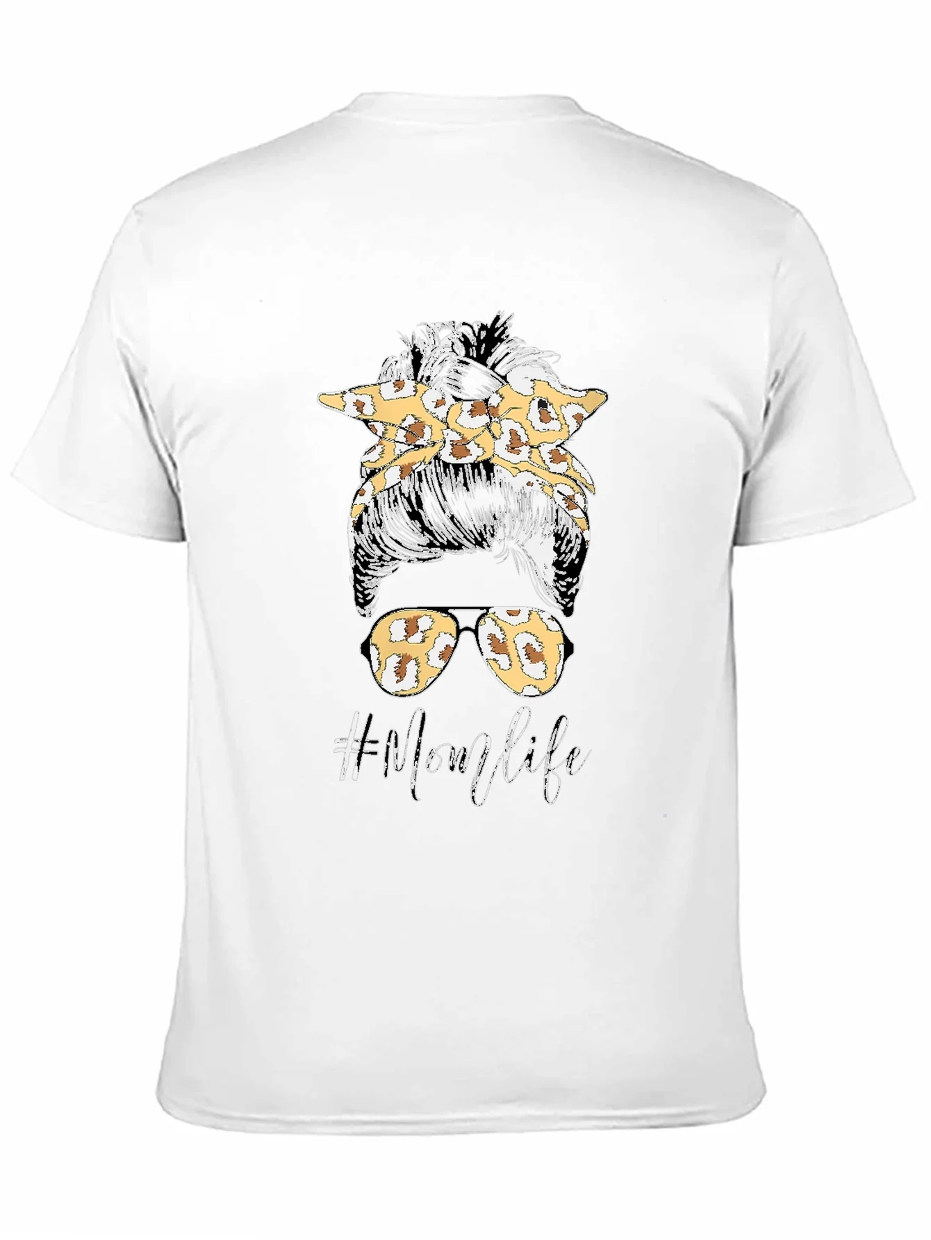 Mom Life Leopard Print Graphic Tee