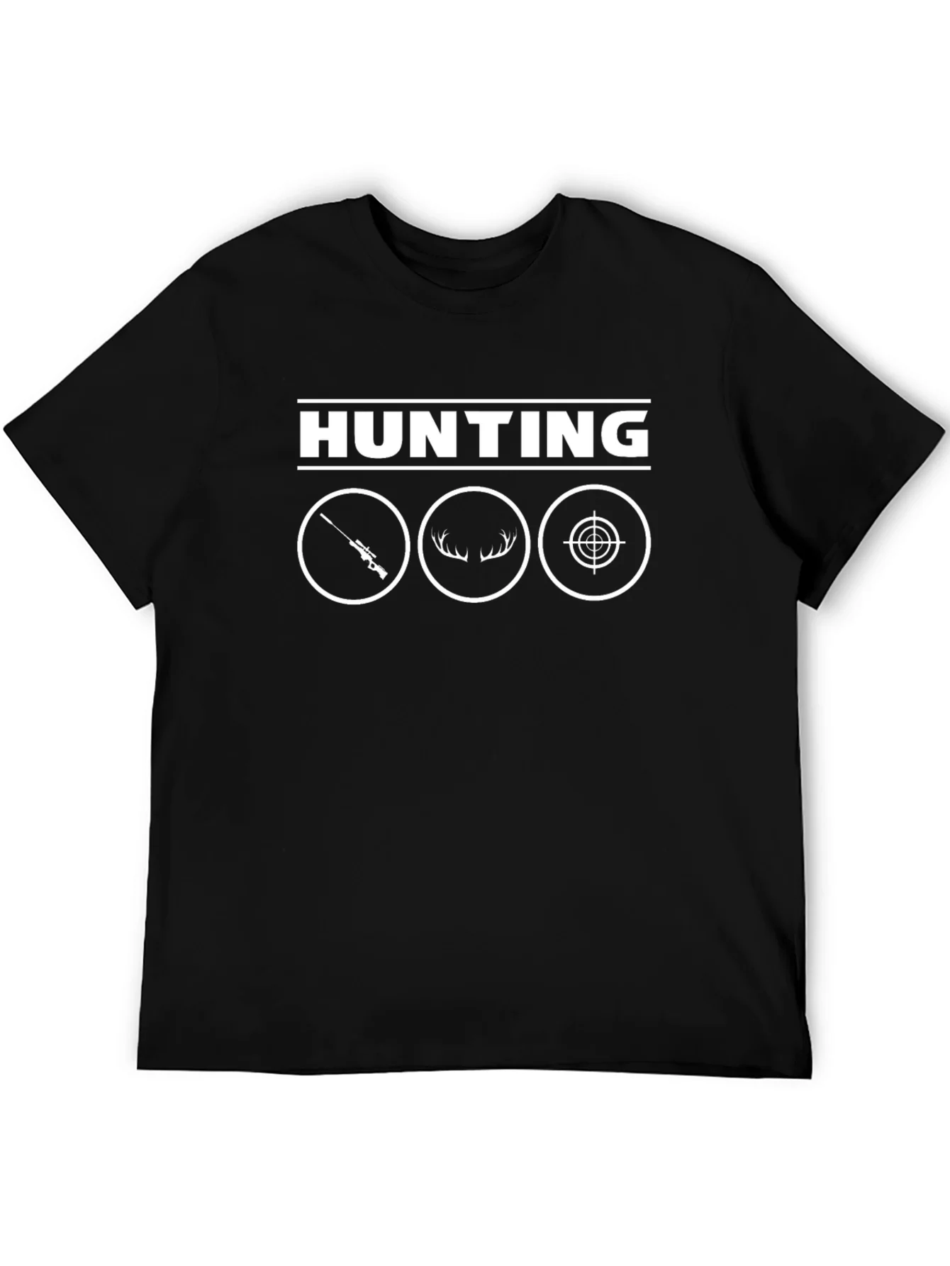 Hunting Graphic T-Shirt - Black