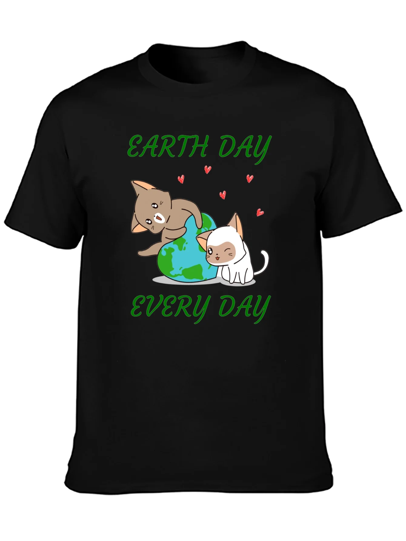 Earth Day Every Day Cute Cats T-Shirt