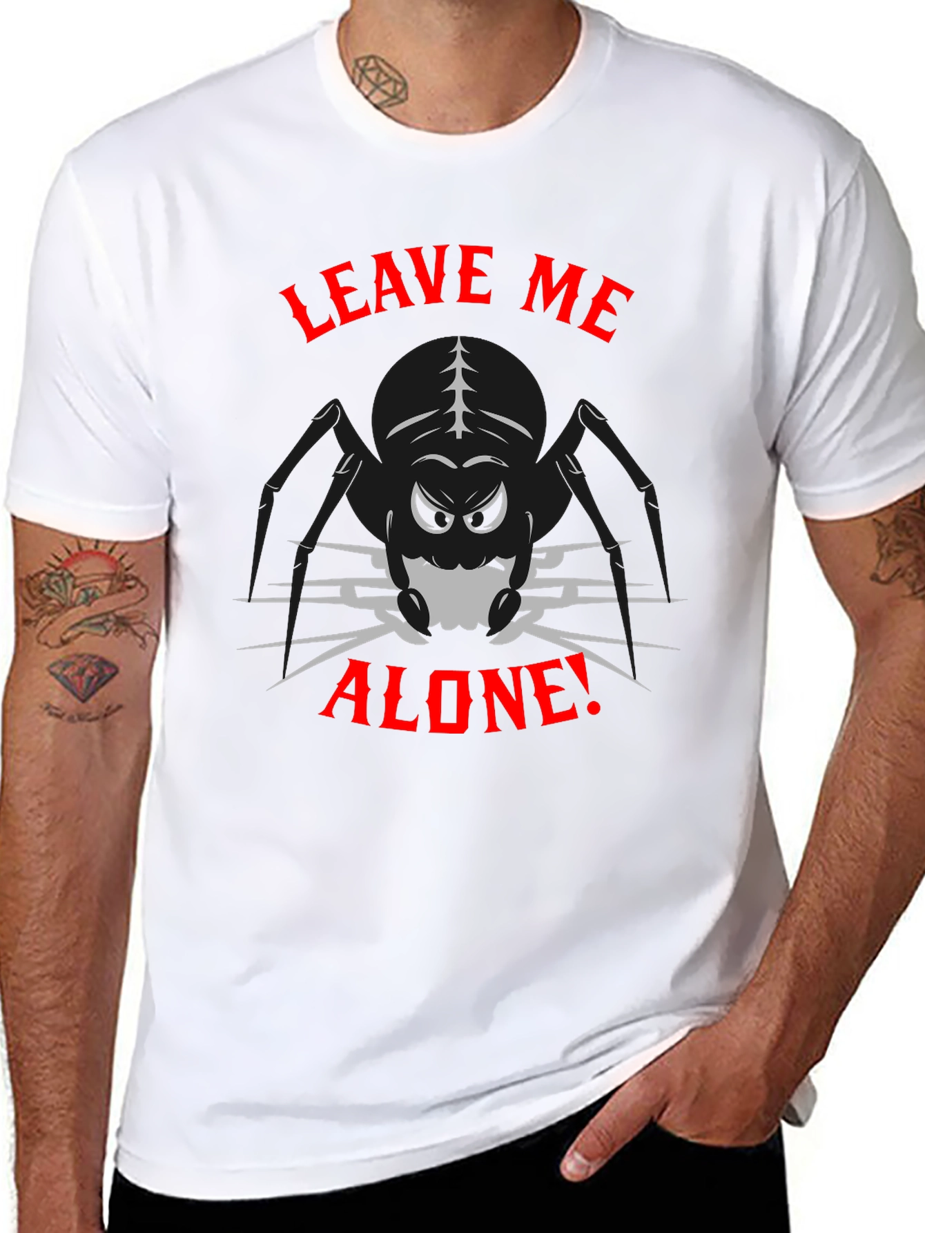 Leave Me Alone Spider Graphic T-Shirt