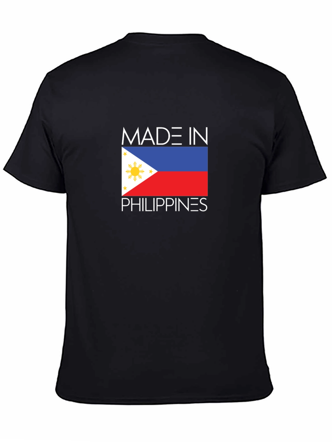 Made in Philippines T-Shirt - Black Crew Neck
