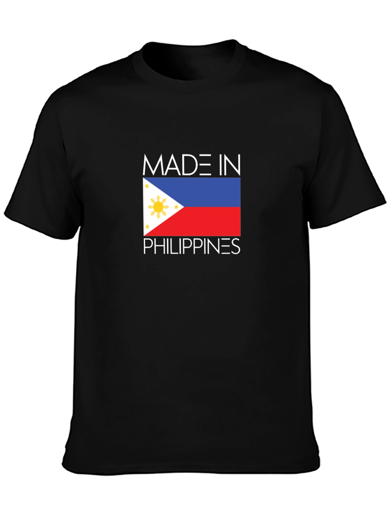 Made in Philippines T-Shirt - Black Crew Neck