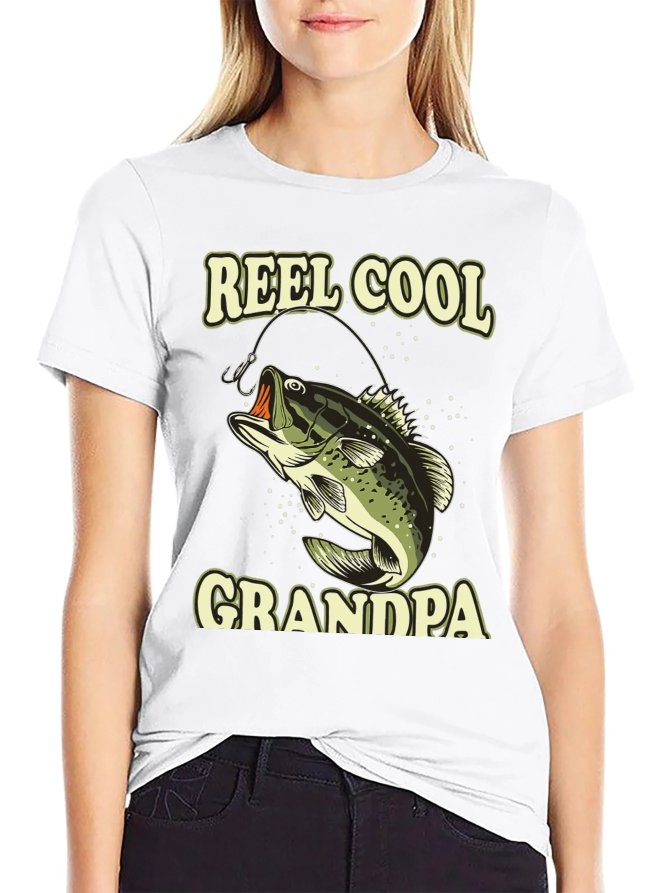 Reel Cool Grandpa Fishing T-Shirt
