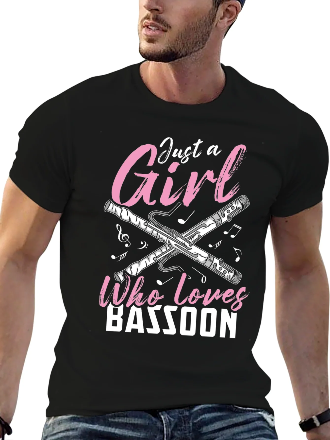Bassoon Girl T-Shirt - Music Lover Tee