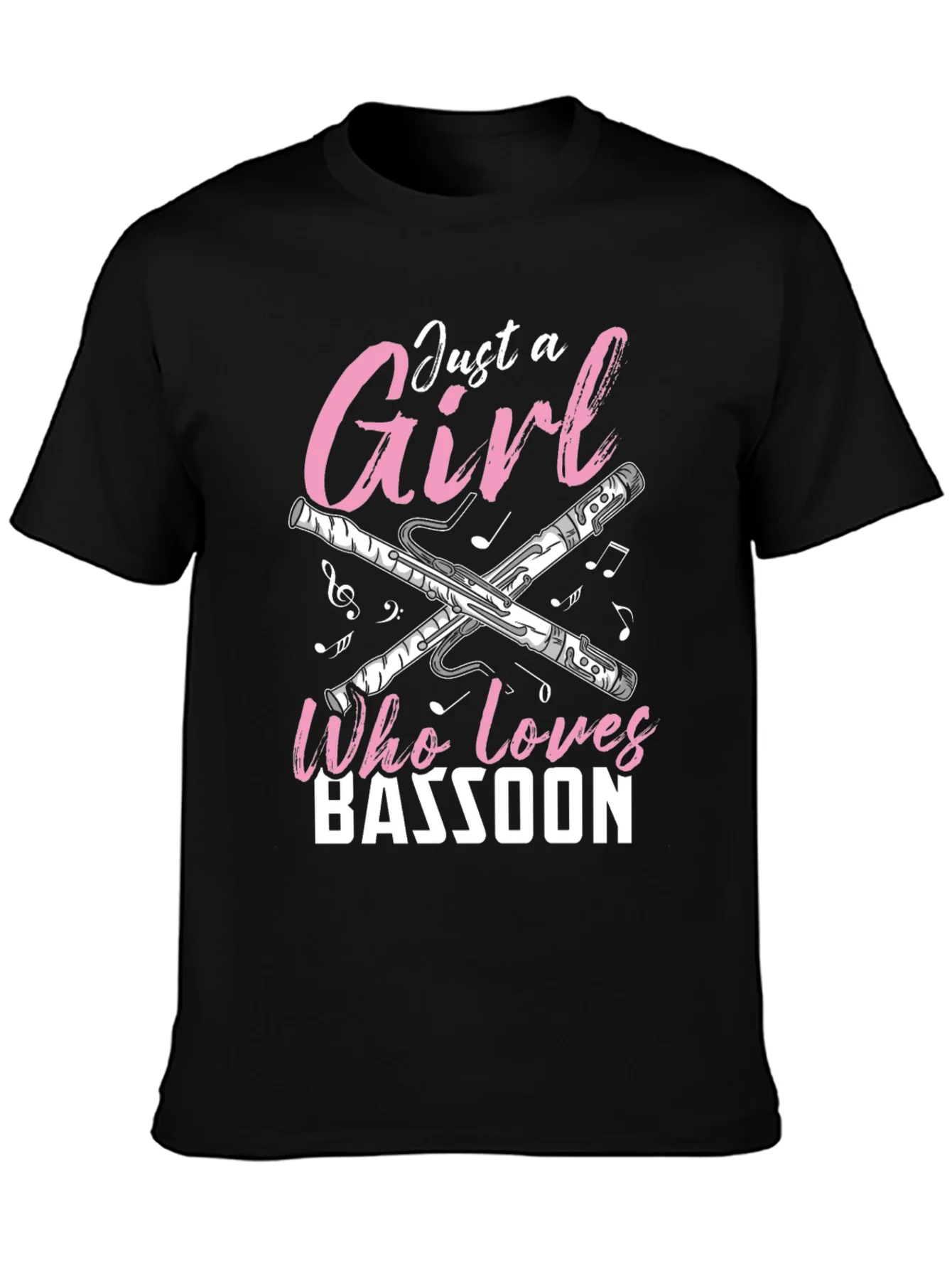 Bassoon Girl T-Shirt - Music Lover Tee