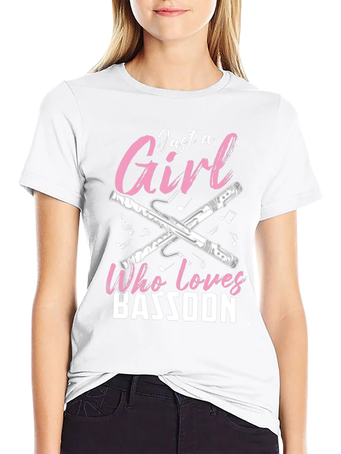Bassoon Girl T-Shirt - Music Lover Tee