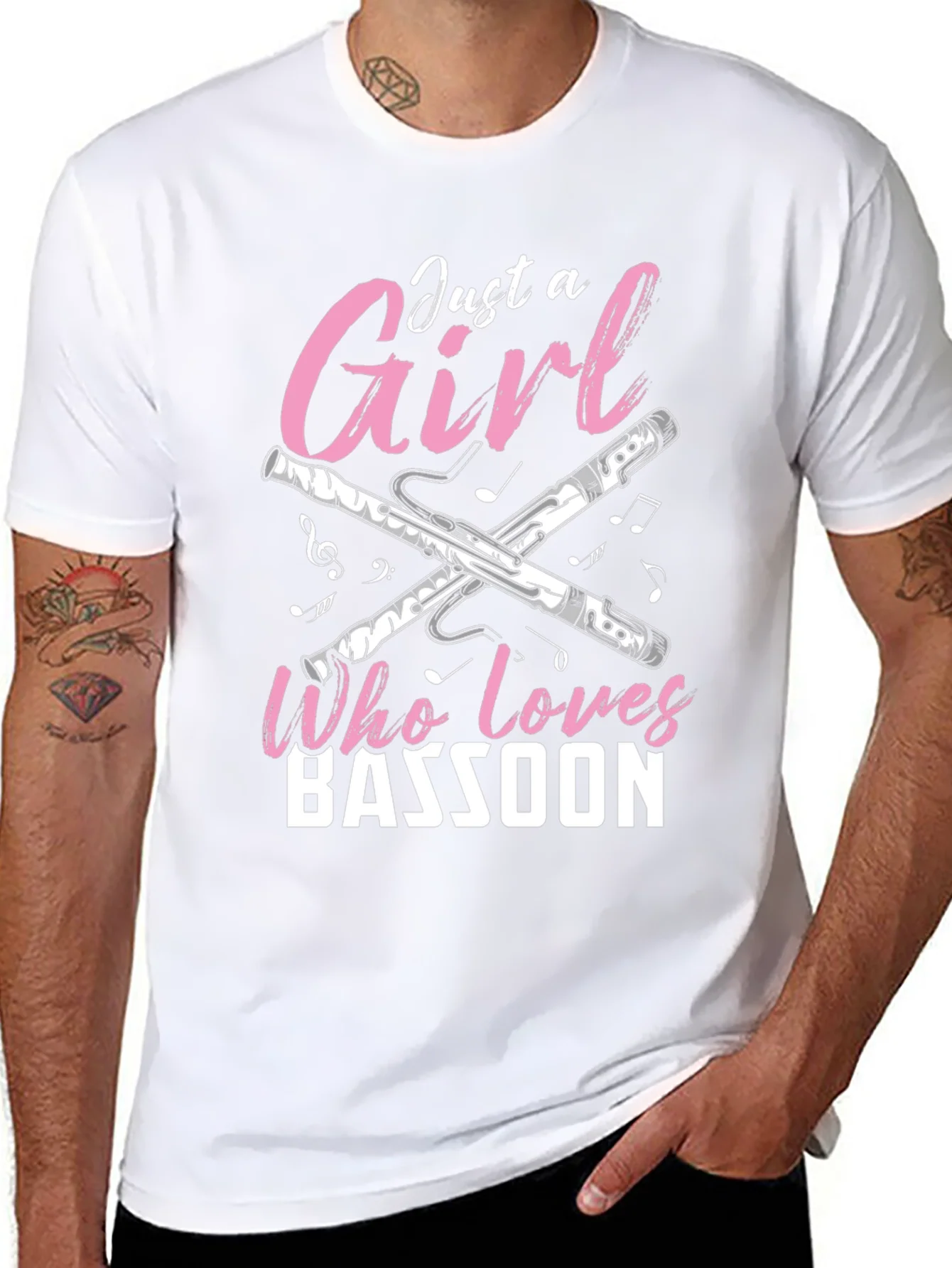 Bassoon Girl T-Shirt - Music Lover Tee