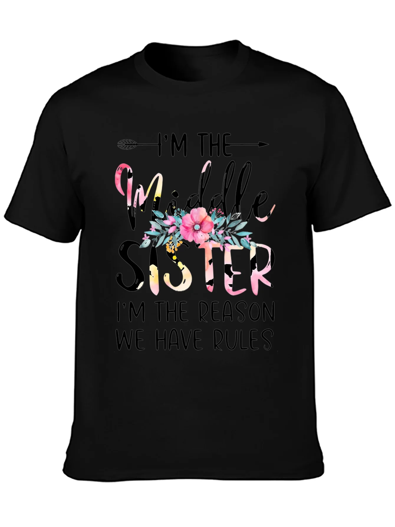 Middle Sister Graphic T-Shirt - Family Fun Tee