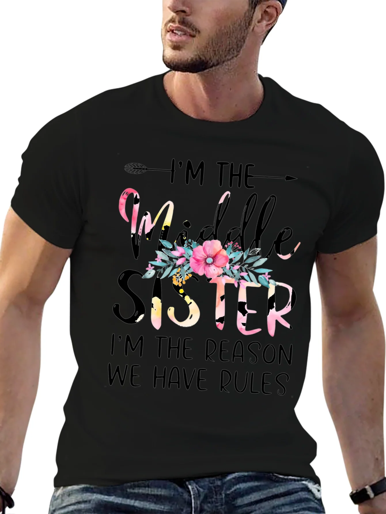 Middle Sister Graphic T-Shirt - Family Fun Tee