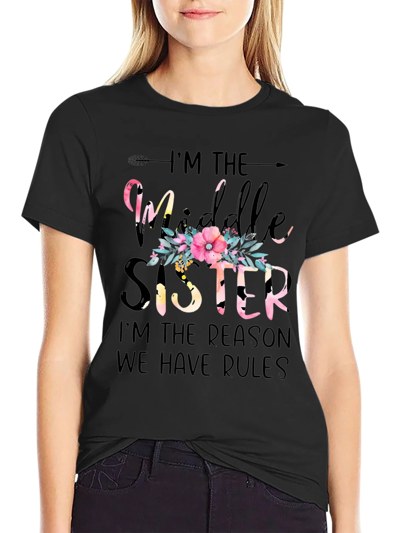 Middle Sister Graphic T-Shirt - Family Fun Tee
