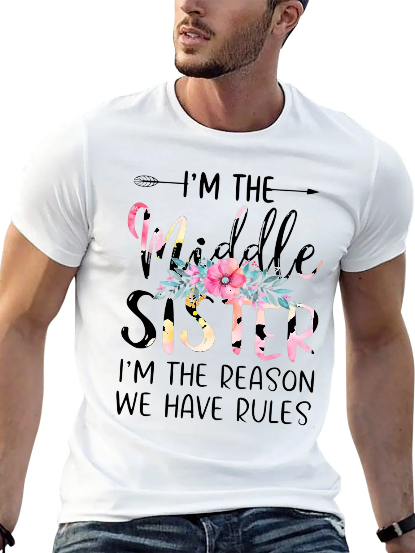 Middle Sister Graphic T-Shirt - Family Fun Tee
