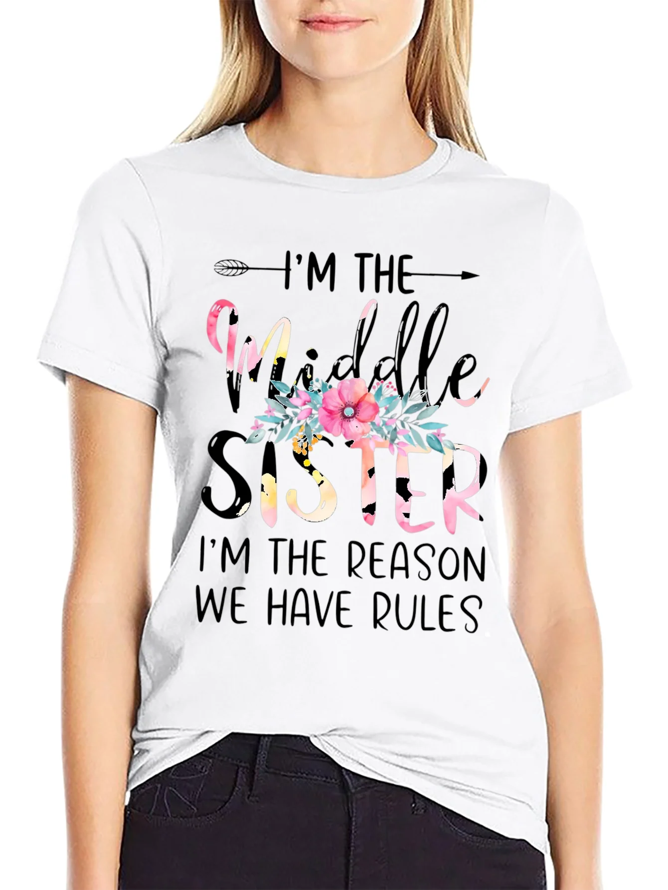 Middle Sister Graphic T-Shirt - Family Fun Tee