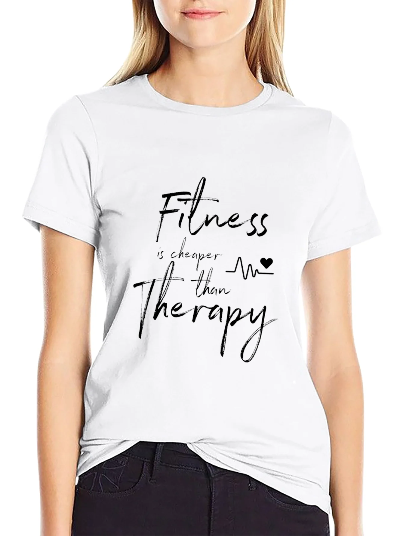 Fitness Cheaper Than Therapy Graphic Tee