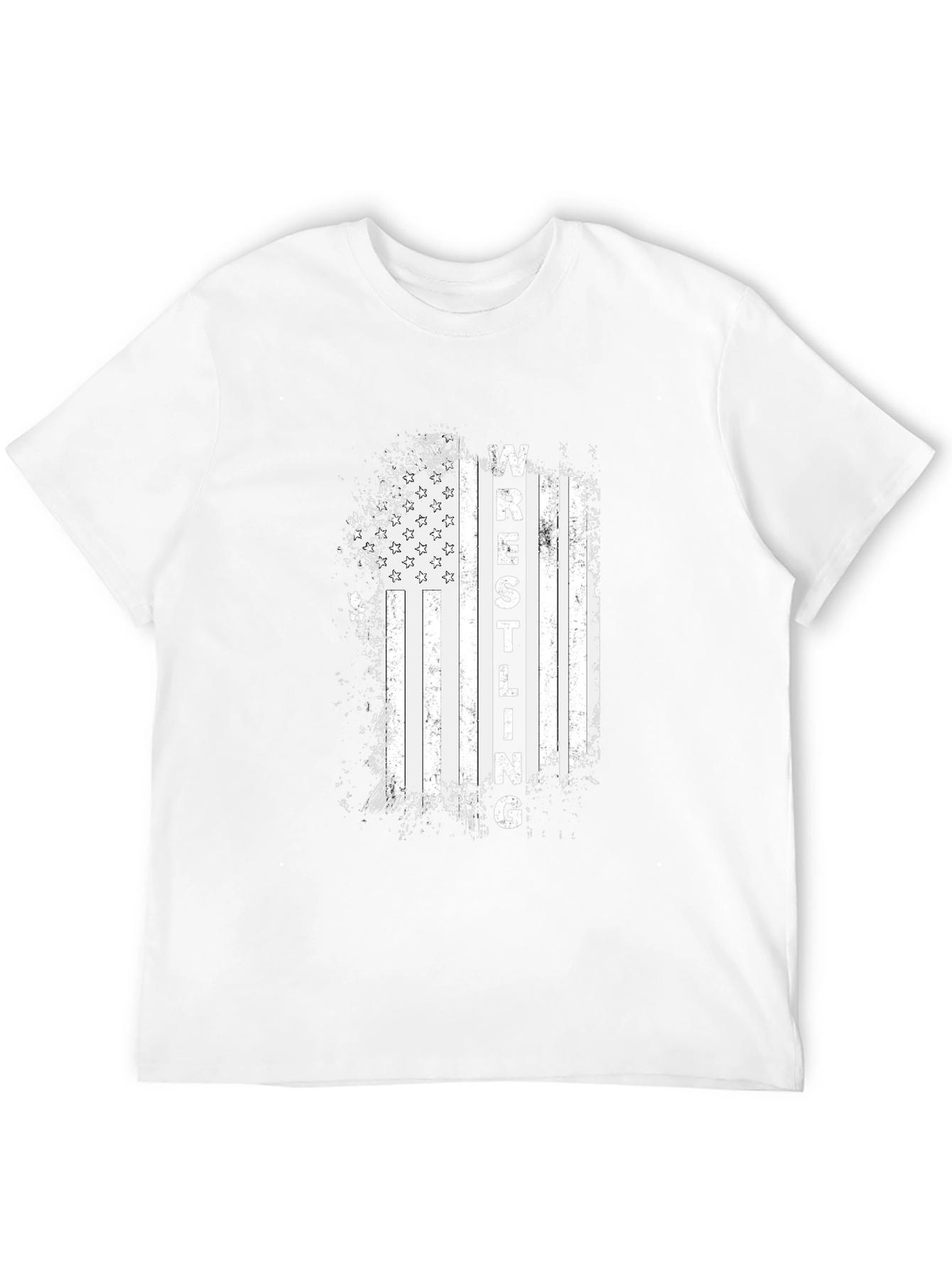 Wrestling American Flag T-Shirt