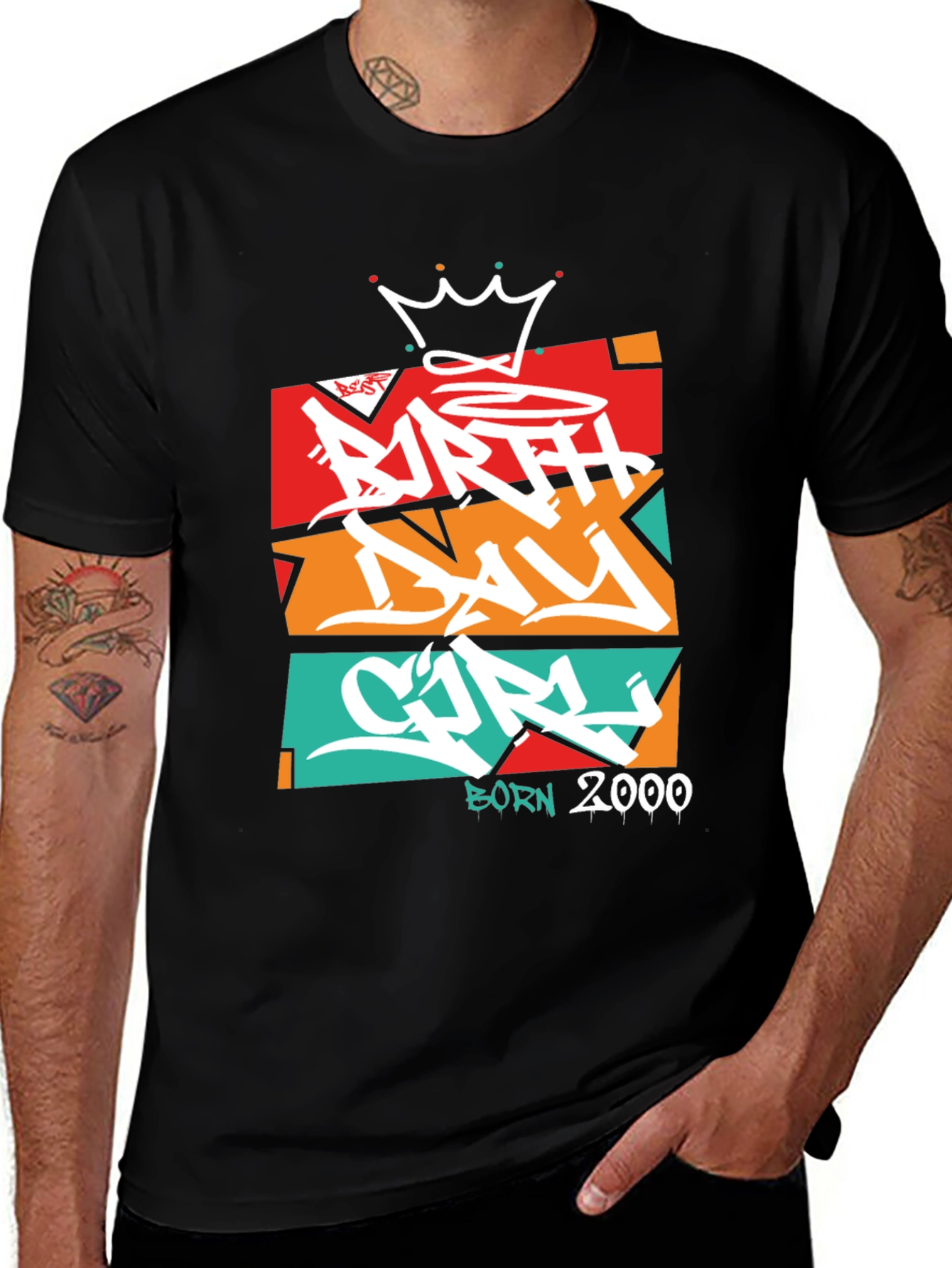 Birthday Girl Born 2000 Graphic Tee