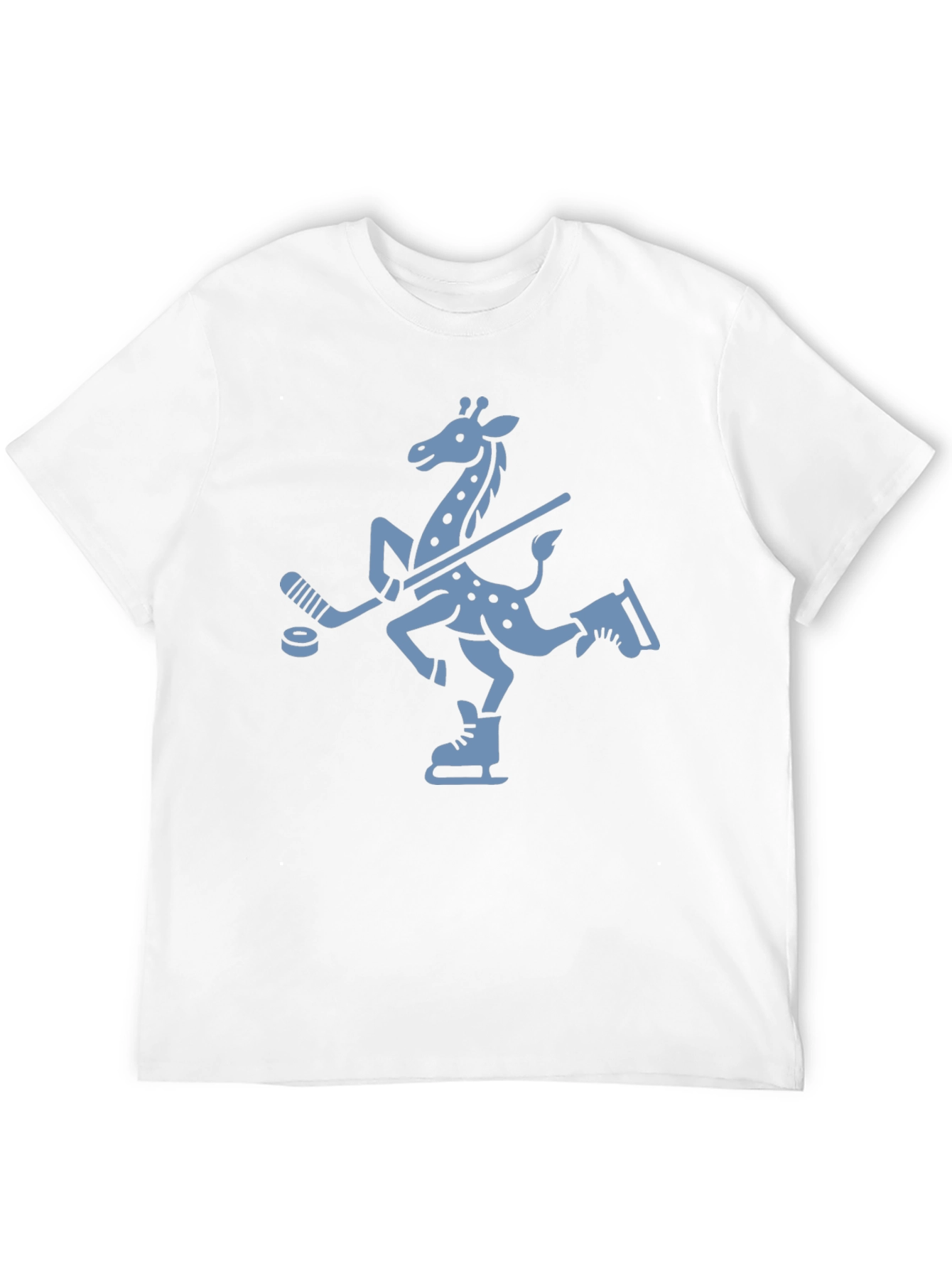 Quirky Giraffe Ice Hockey T-Shirt