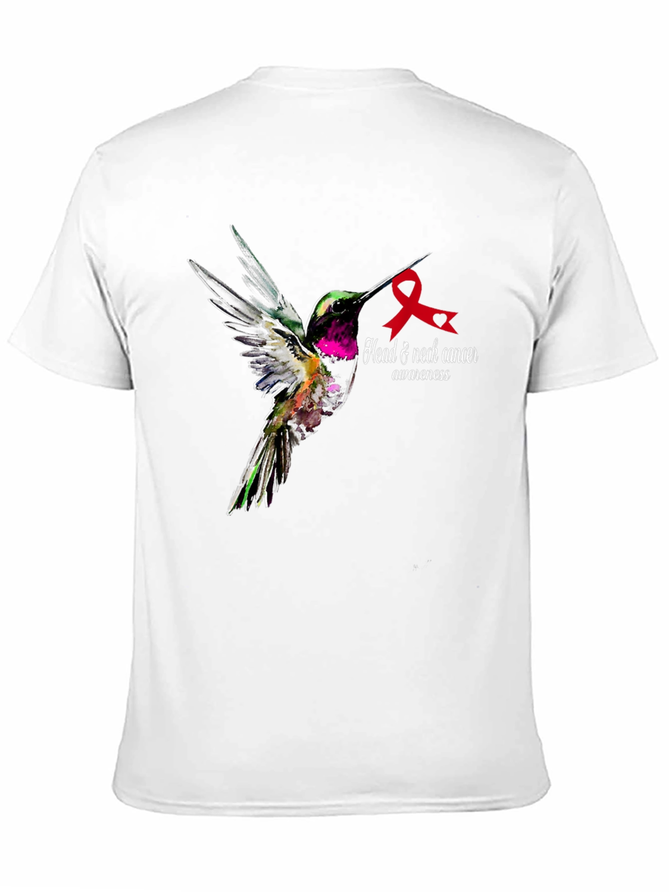 Head & Neck Cancer Awareness Hummingbird T-Shirt