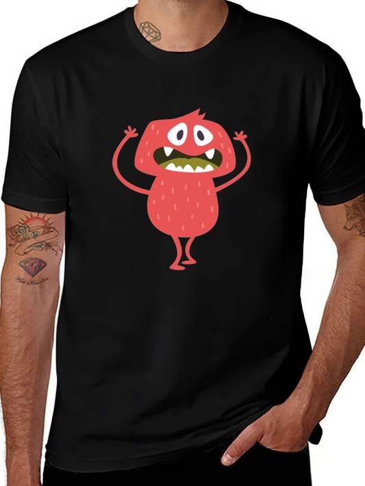 Monster Graphic Black T-Shirt