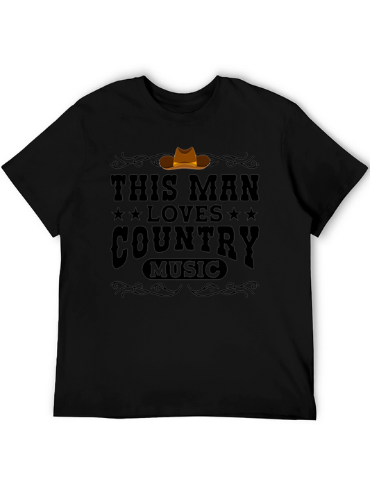 This Man Loves Country Music Graphic T-Shirt