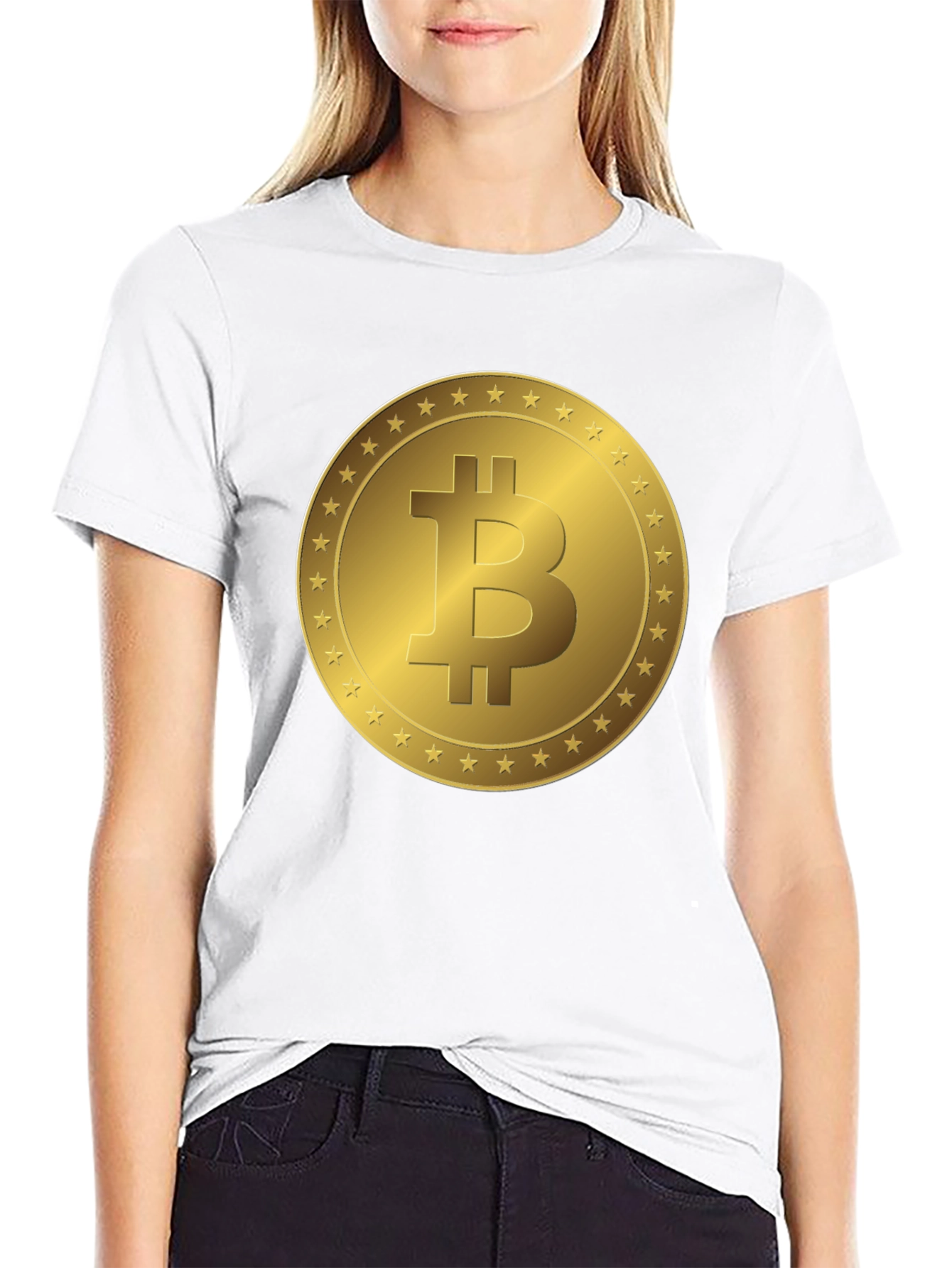 Bitcoin T-Shirt - Gold Coin Design