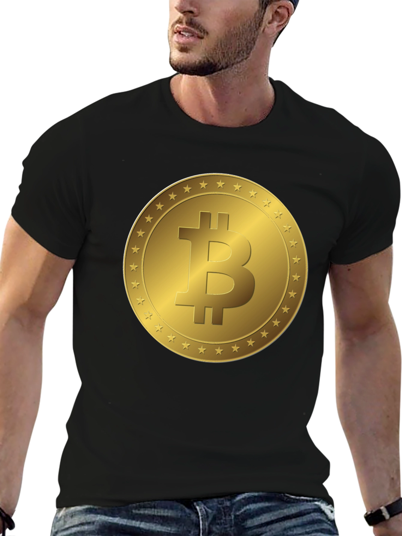 Bitcoin T-Shirt - Gold Coin Design