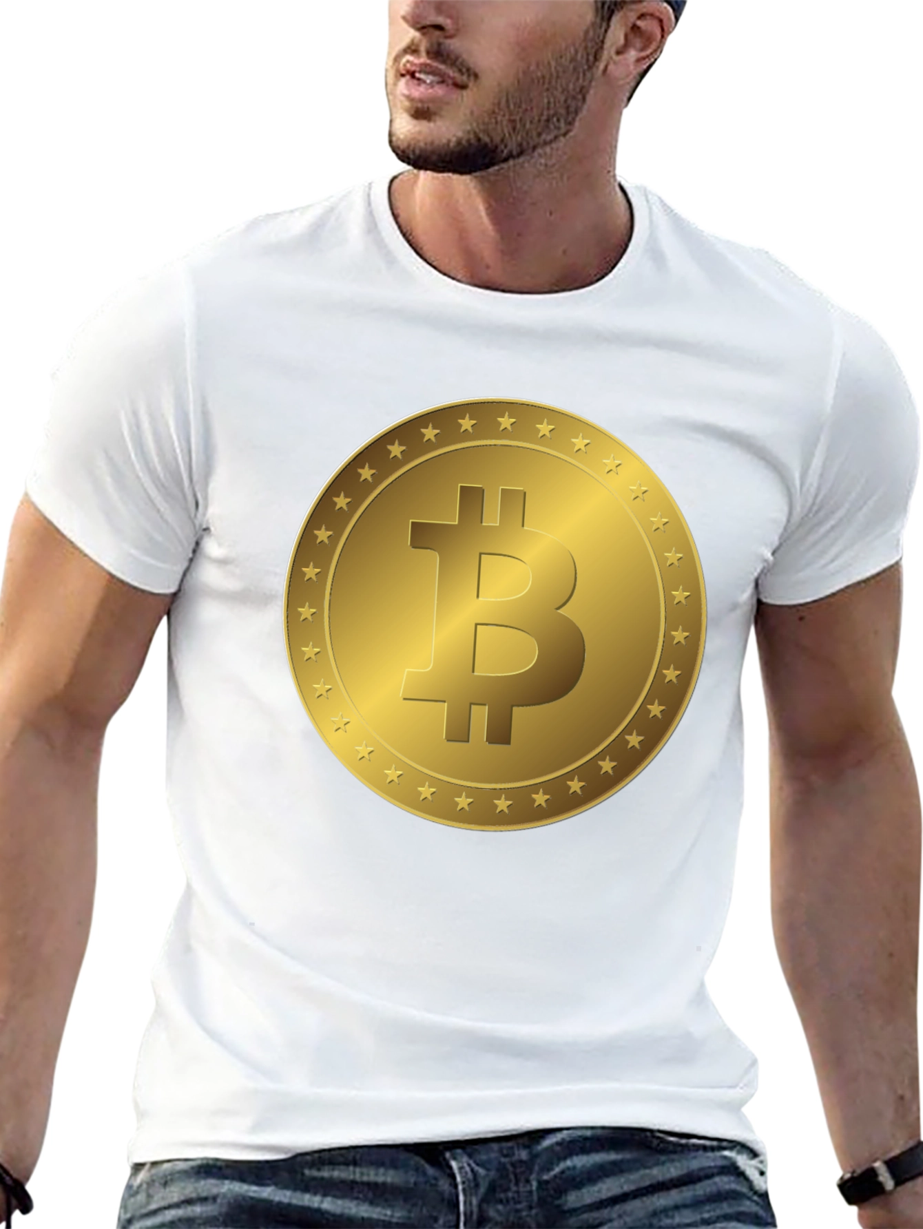 Bitcoin T-Shirt - Gold Coin Design