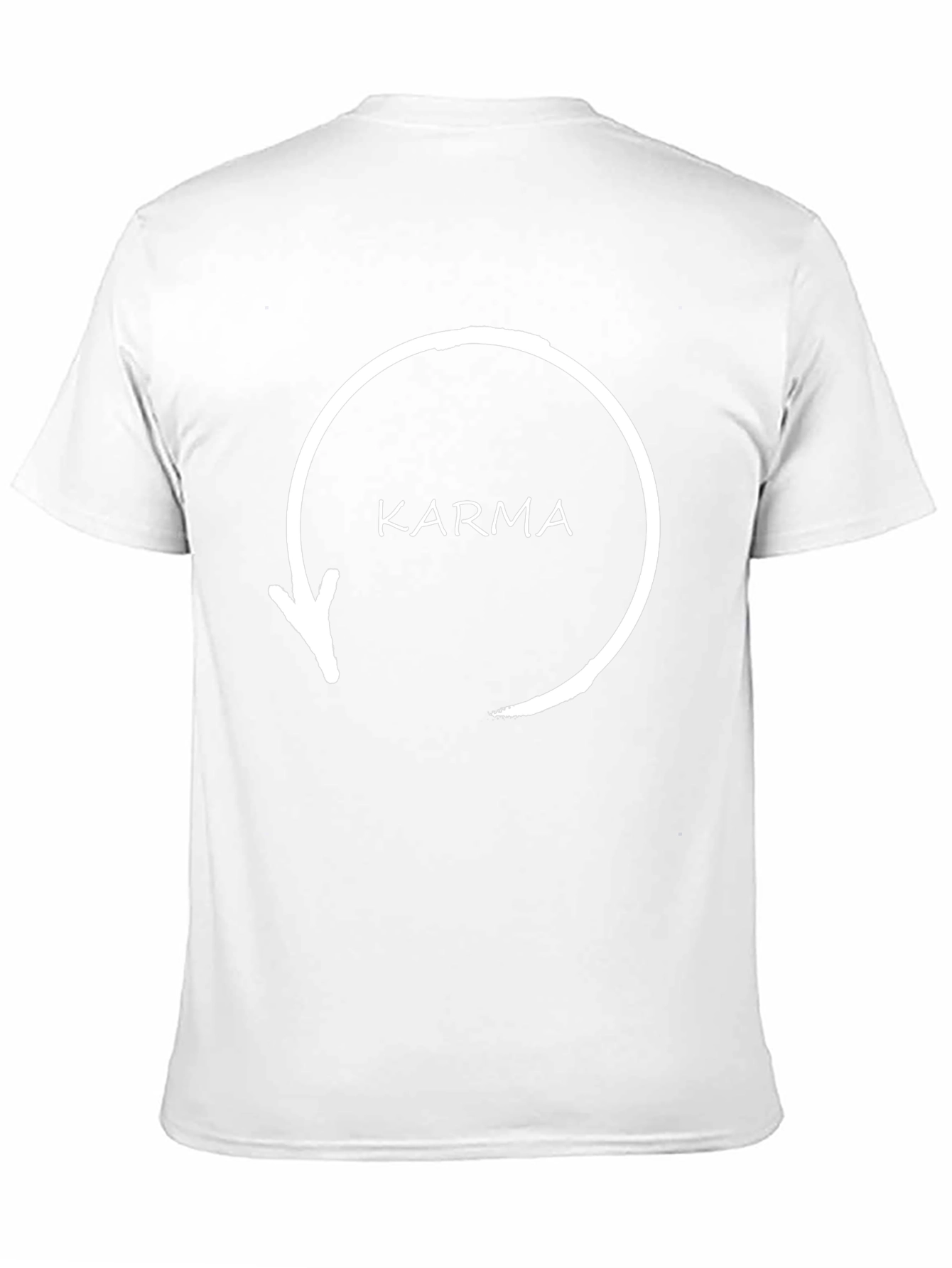 Karma Arrow Circle T-Shirt - Black Graphic Tee