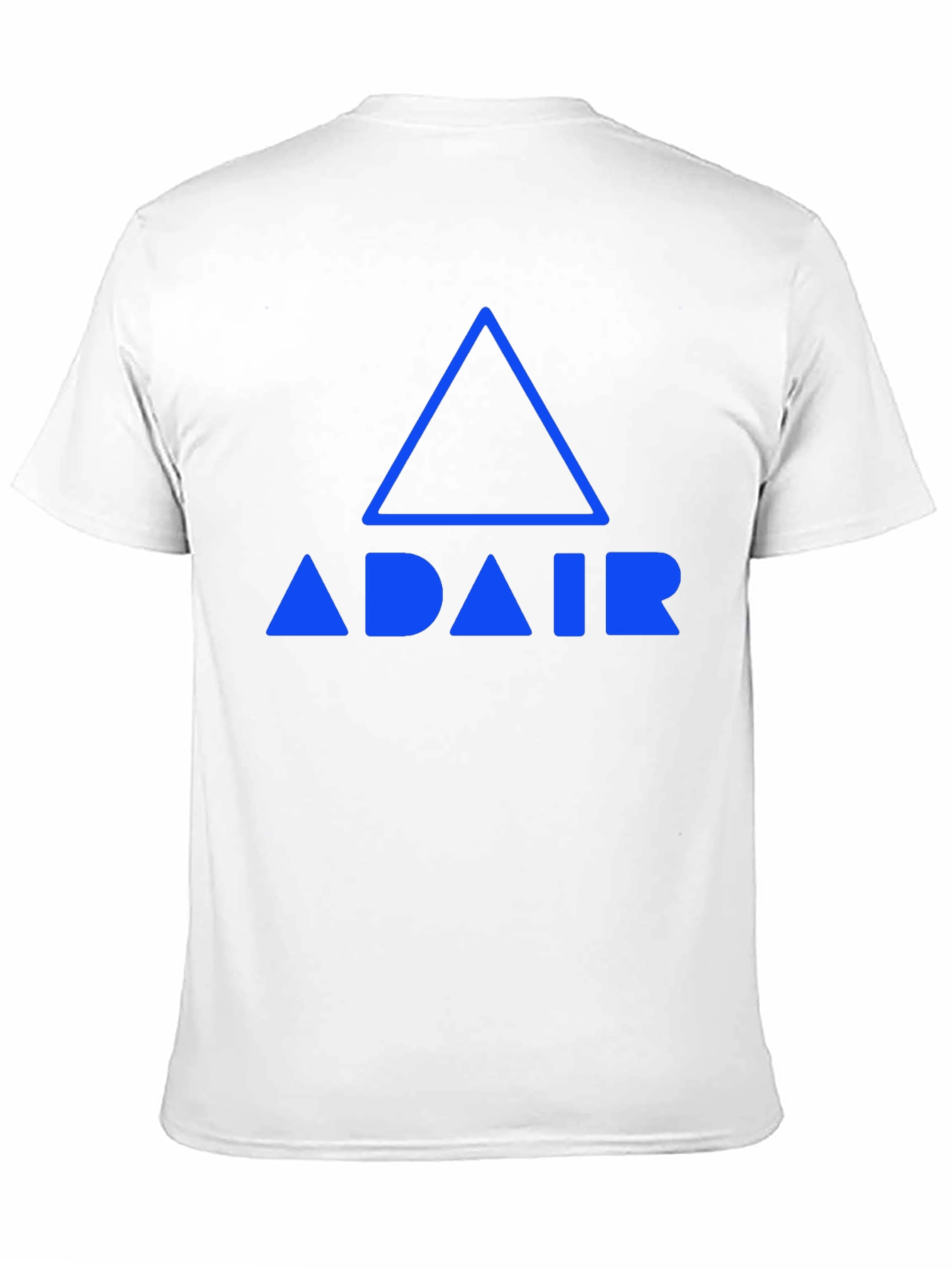 Adair Blue Logo Graphic Tee - Black Cotton Blend