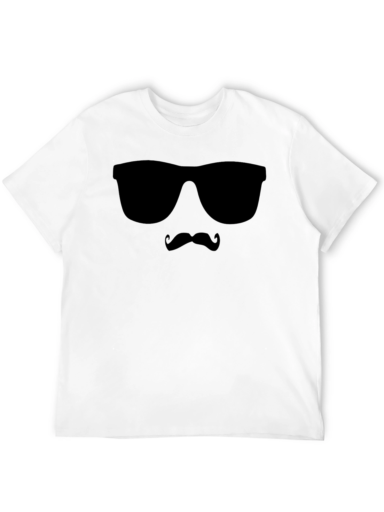 Cool Shades Mustache Graphic Tee - Black T-Shirt