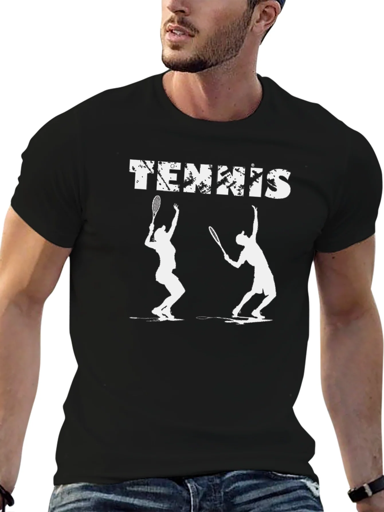 Tennis Silhouette Graphic T-Shirt