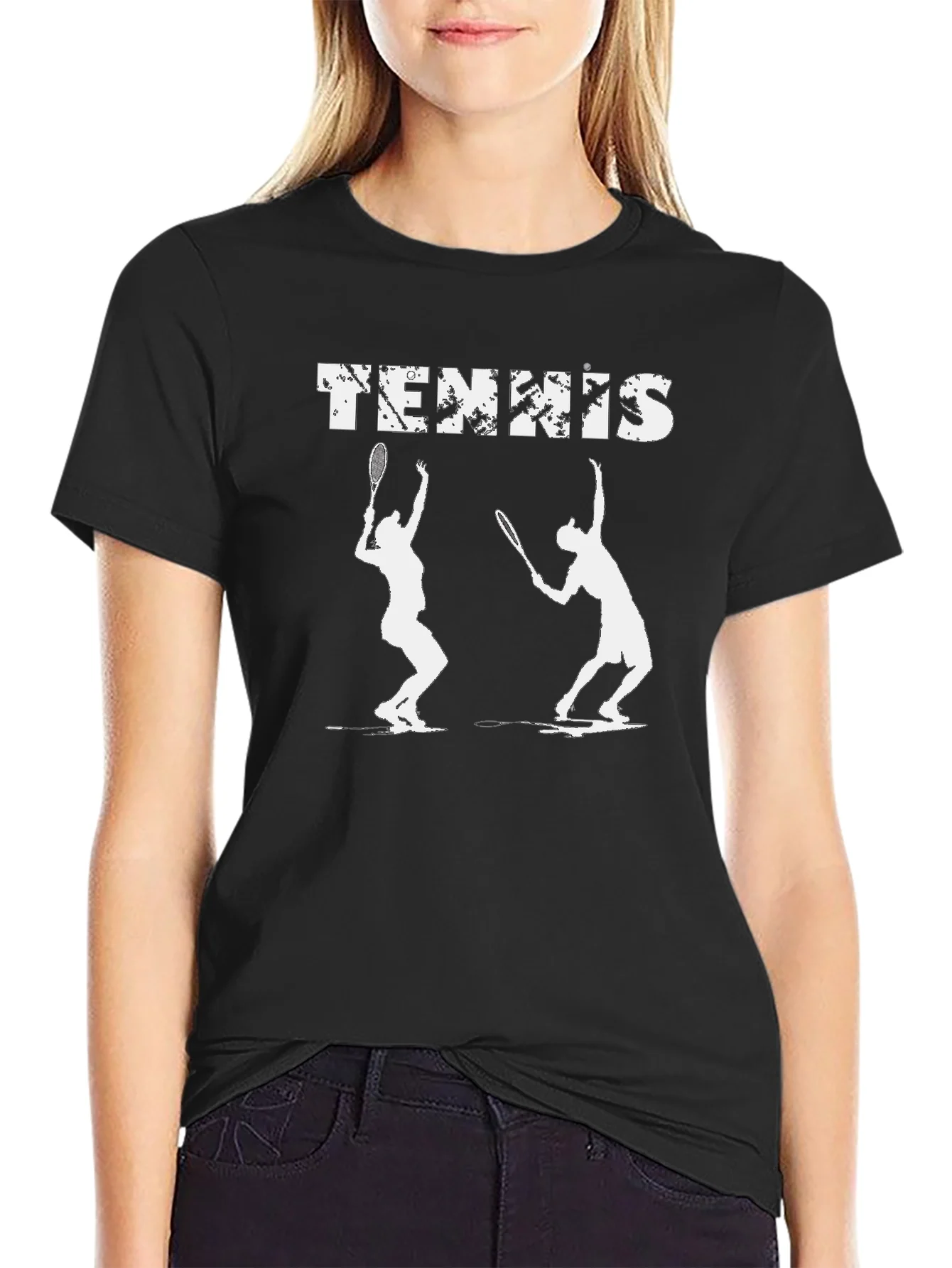 Tennis Silhouette Graphic T-Shirt