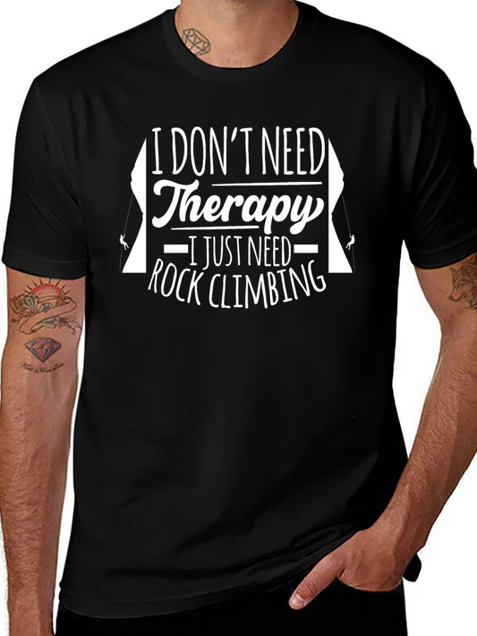 Rock Climbing Therapy Graphic Tee - Mens