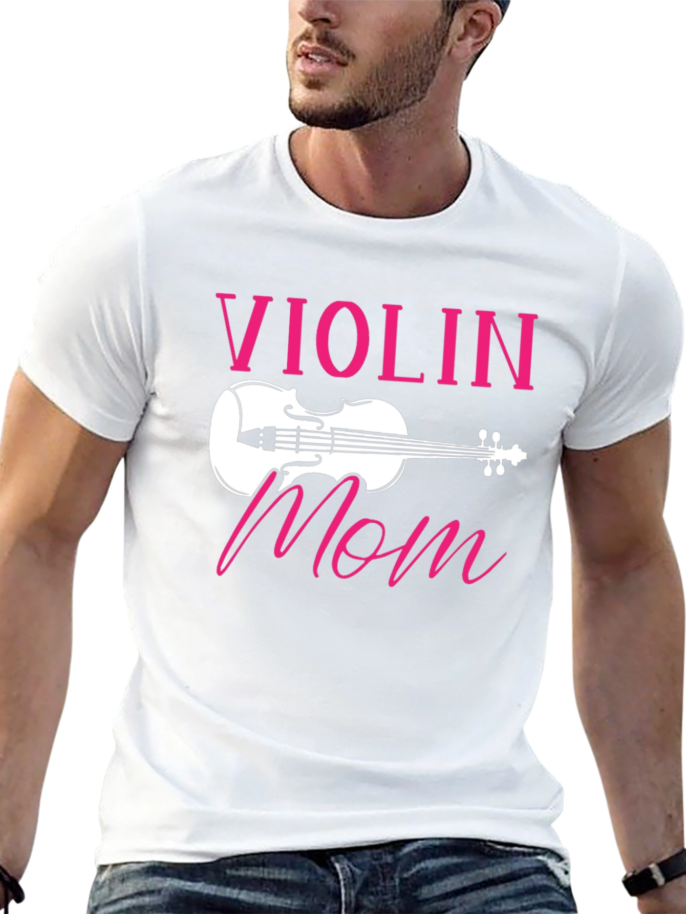 Violin Mom T-Shirt - Musical Gift for Mothers