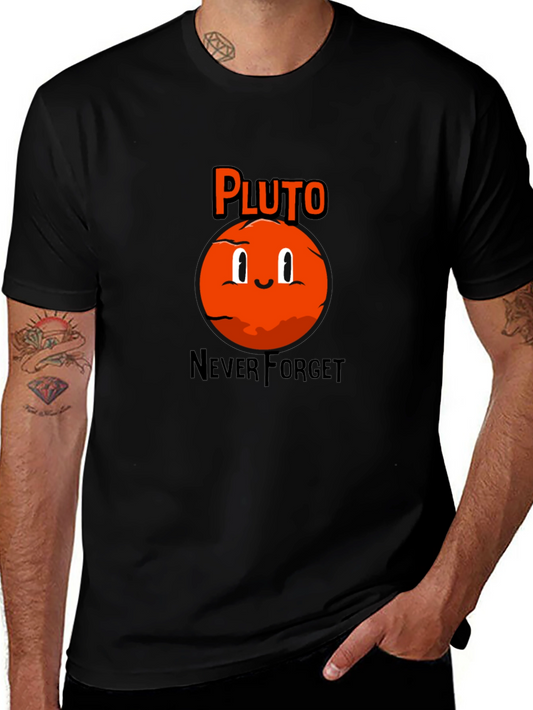 Pluto Never Forget Black T-Shirt