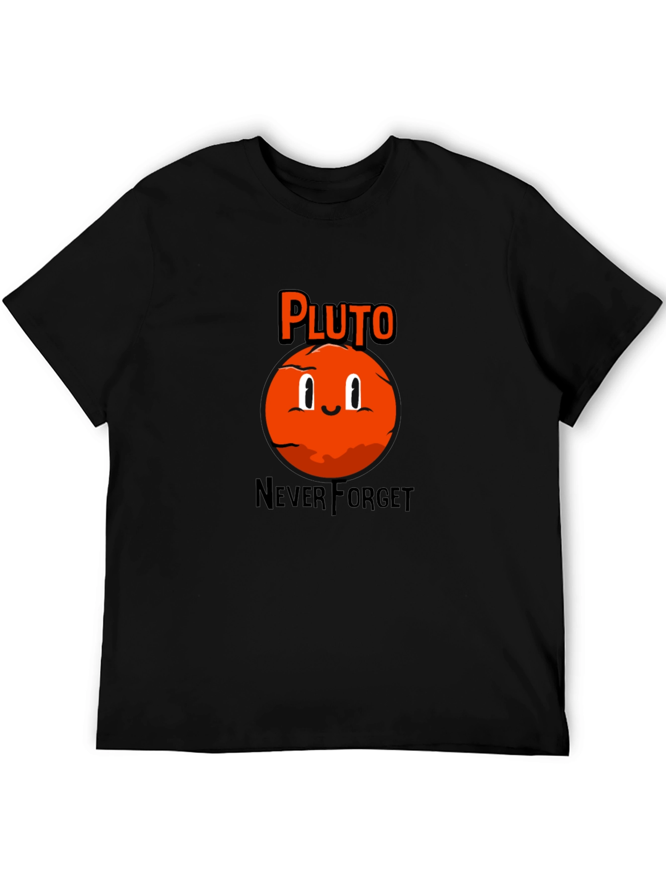Pluto Never Forget Black T-Shirt