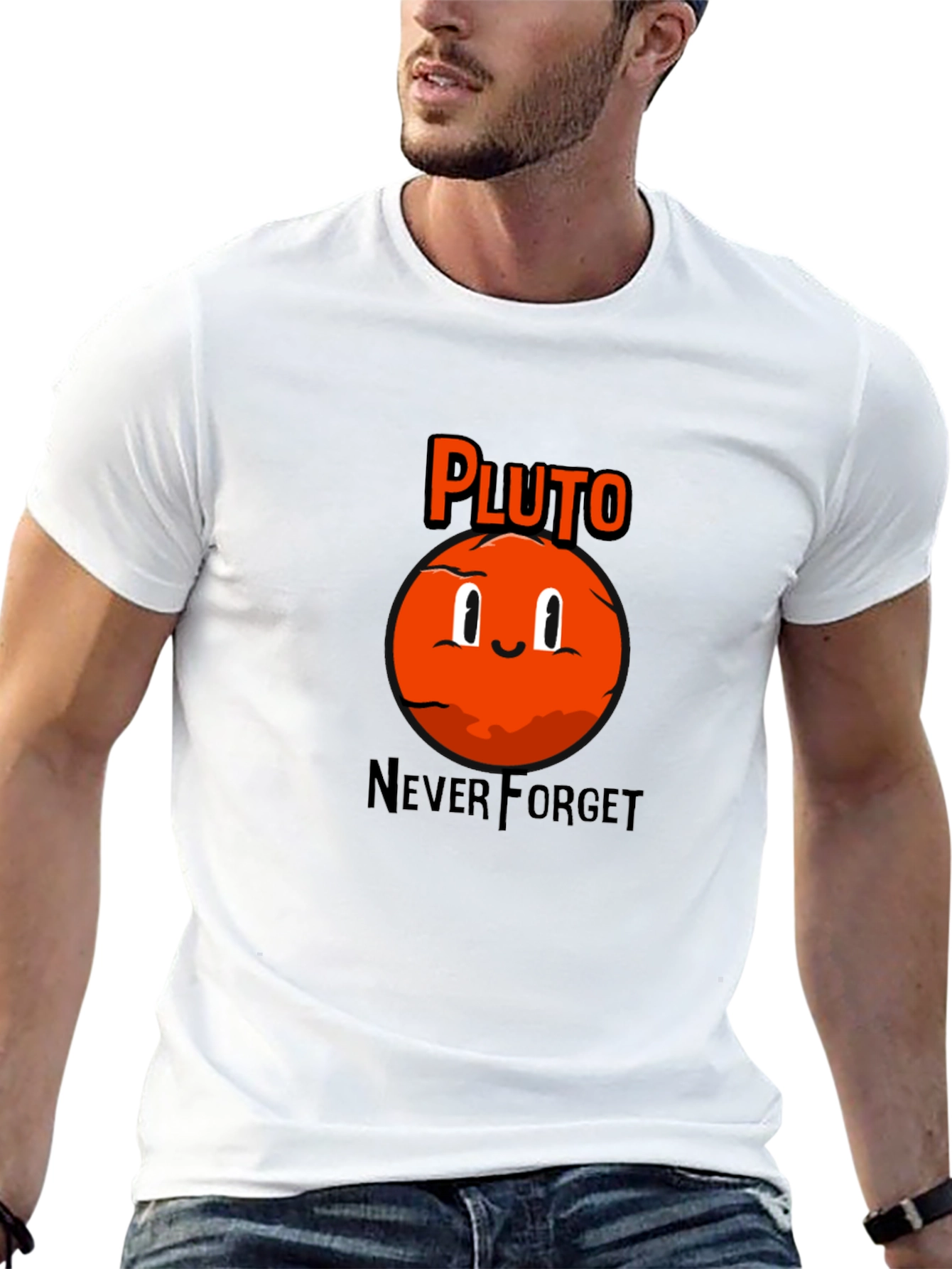 Pluto Never Forget Black T-Shirt