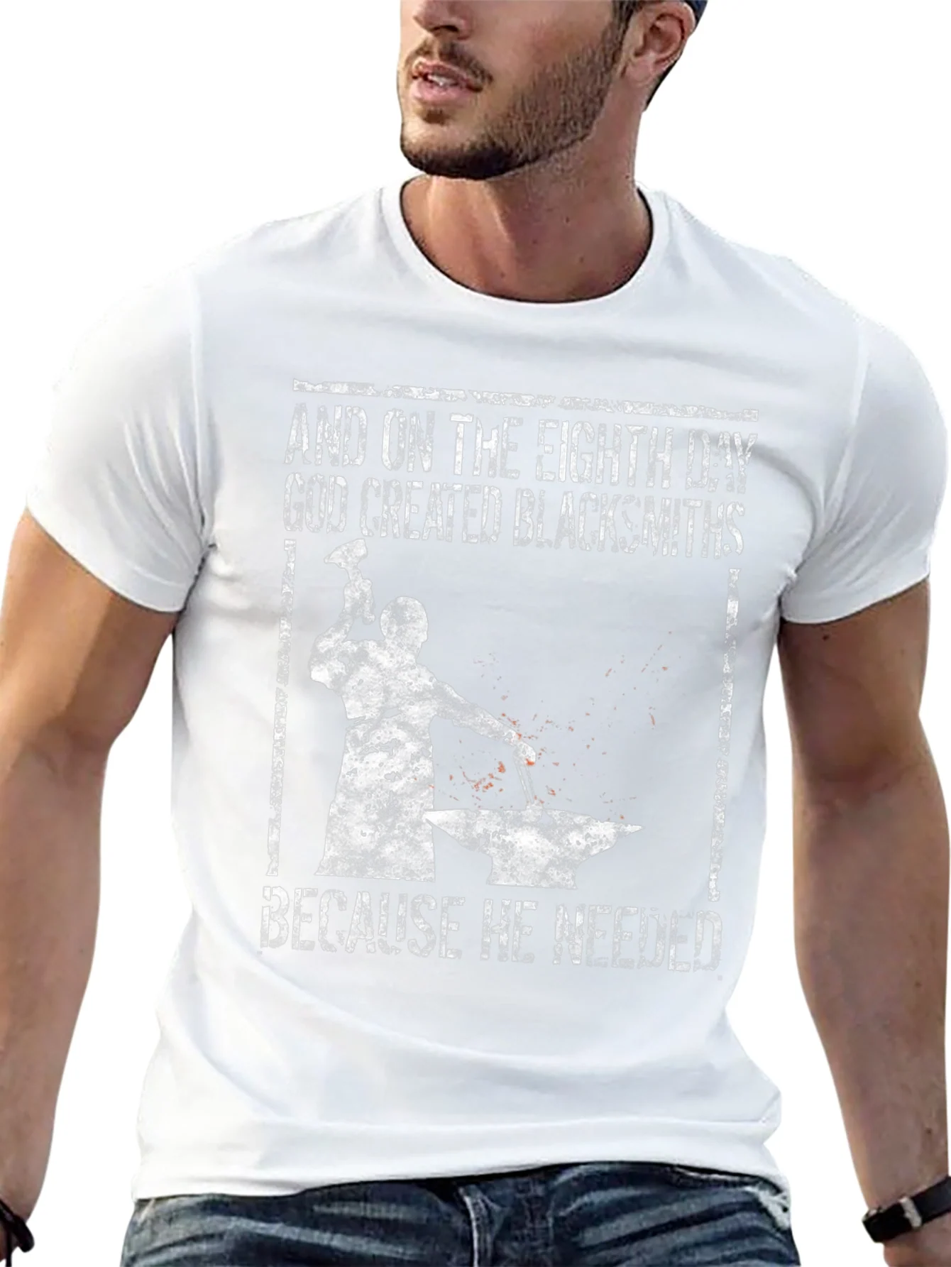 Blacksmith Graphic T-Shirt - And On The Eighth Day