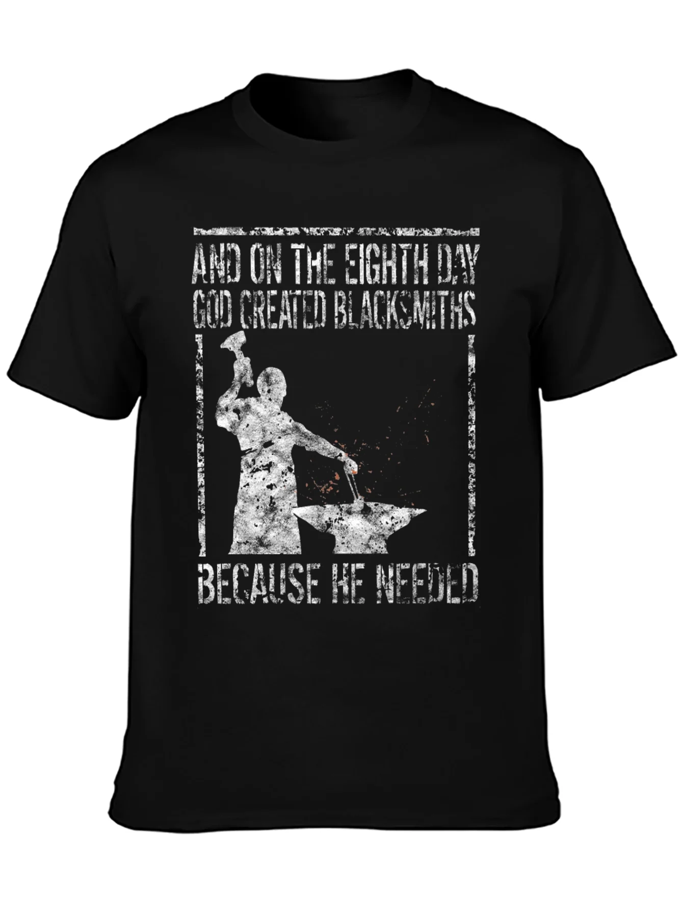 Blacksmith Graphic T-Shirt - And On The Eighth Day