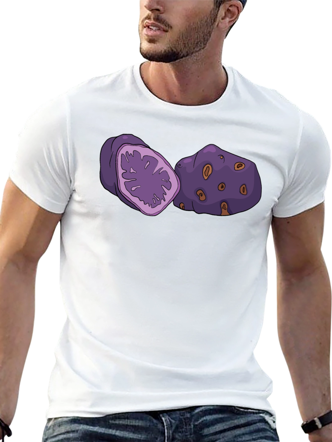 Purple Yam Graphic Tee - Funny Potato Shirt