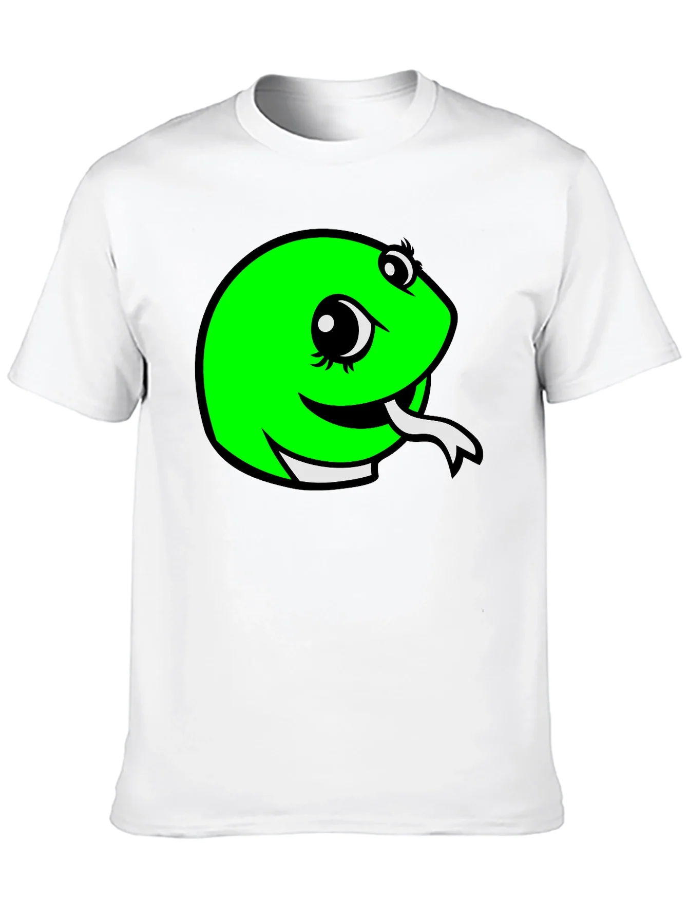 Snake Graphic Tee - Black Cotton T-Shirt