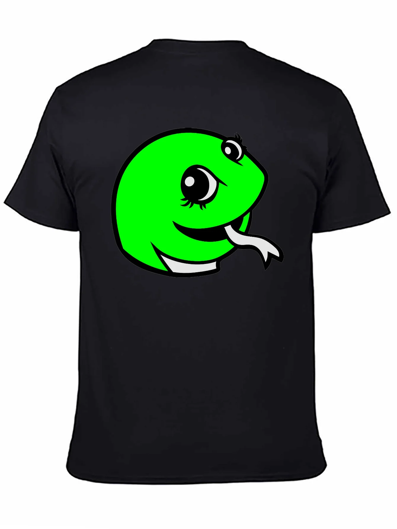 Snake Graphic Tee - Black Cotton T-Shirt