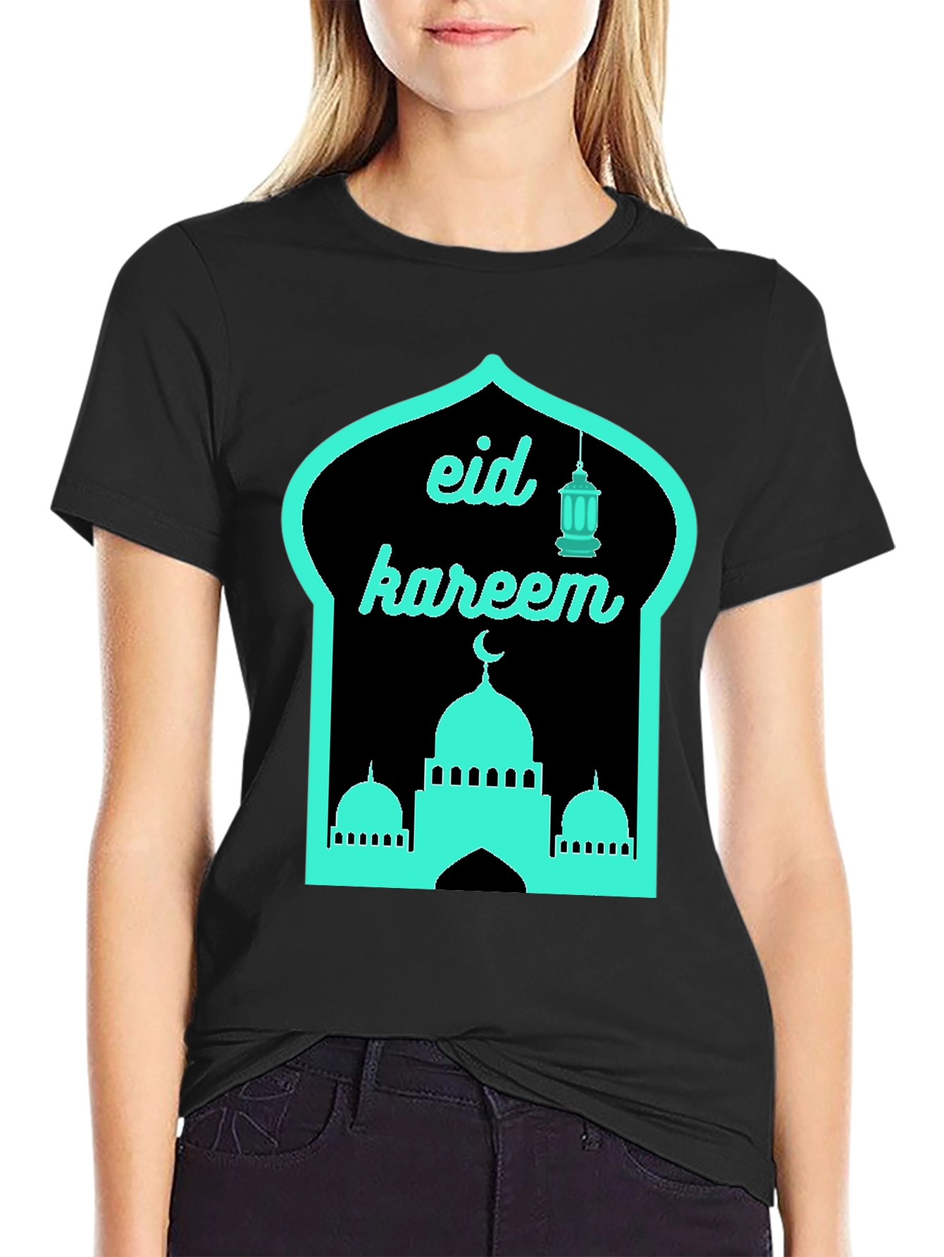 Eid Kareem T-Shirt - Mosque Lantern Design