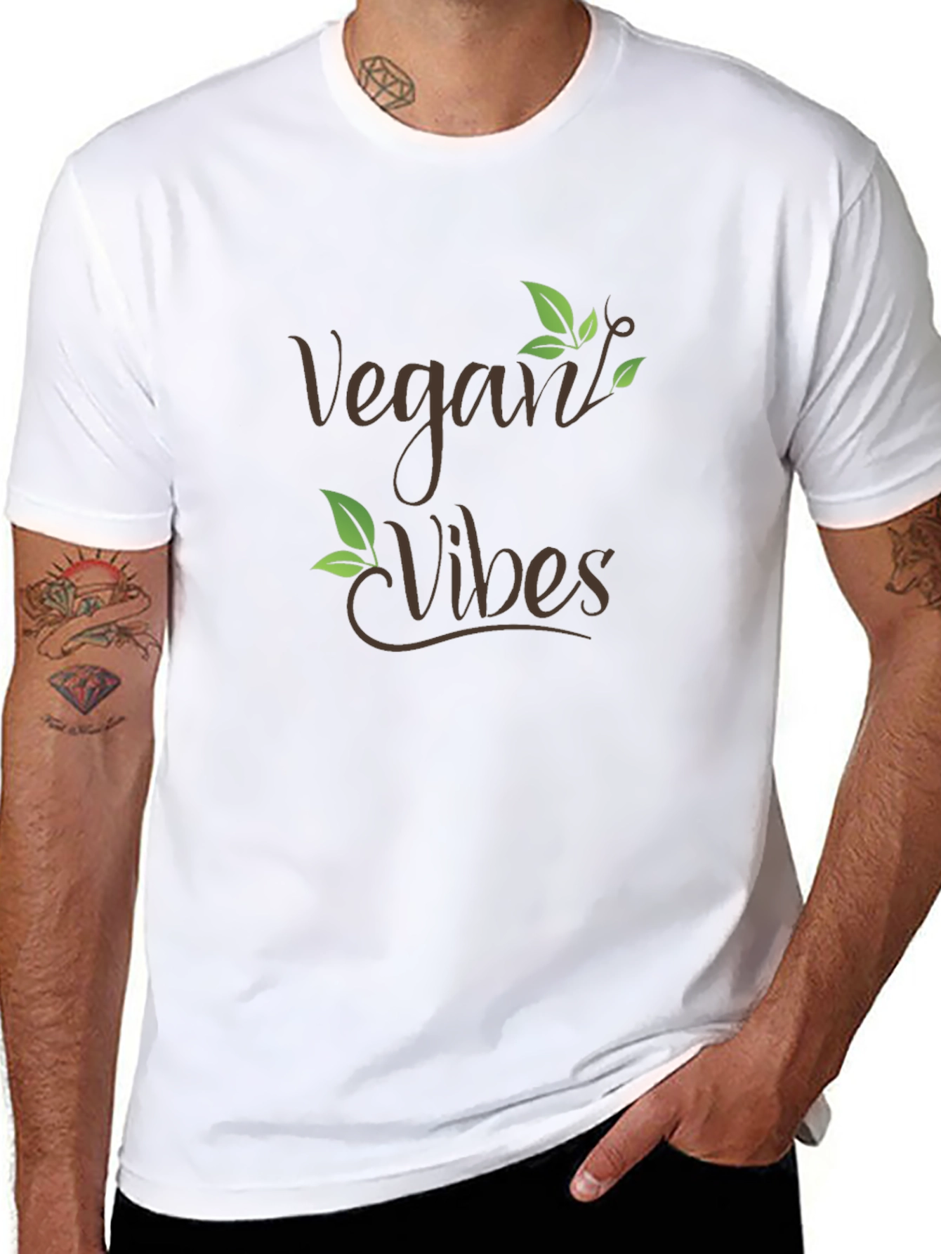 Vegan Vibes Graphic Tee - Unisex Comfort Fit