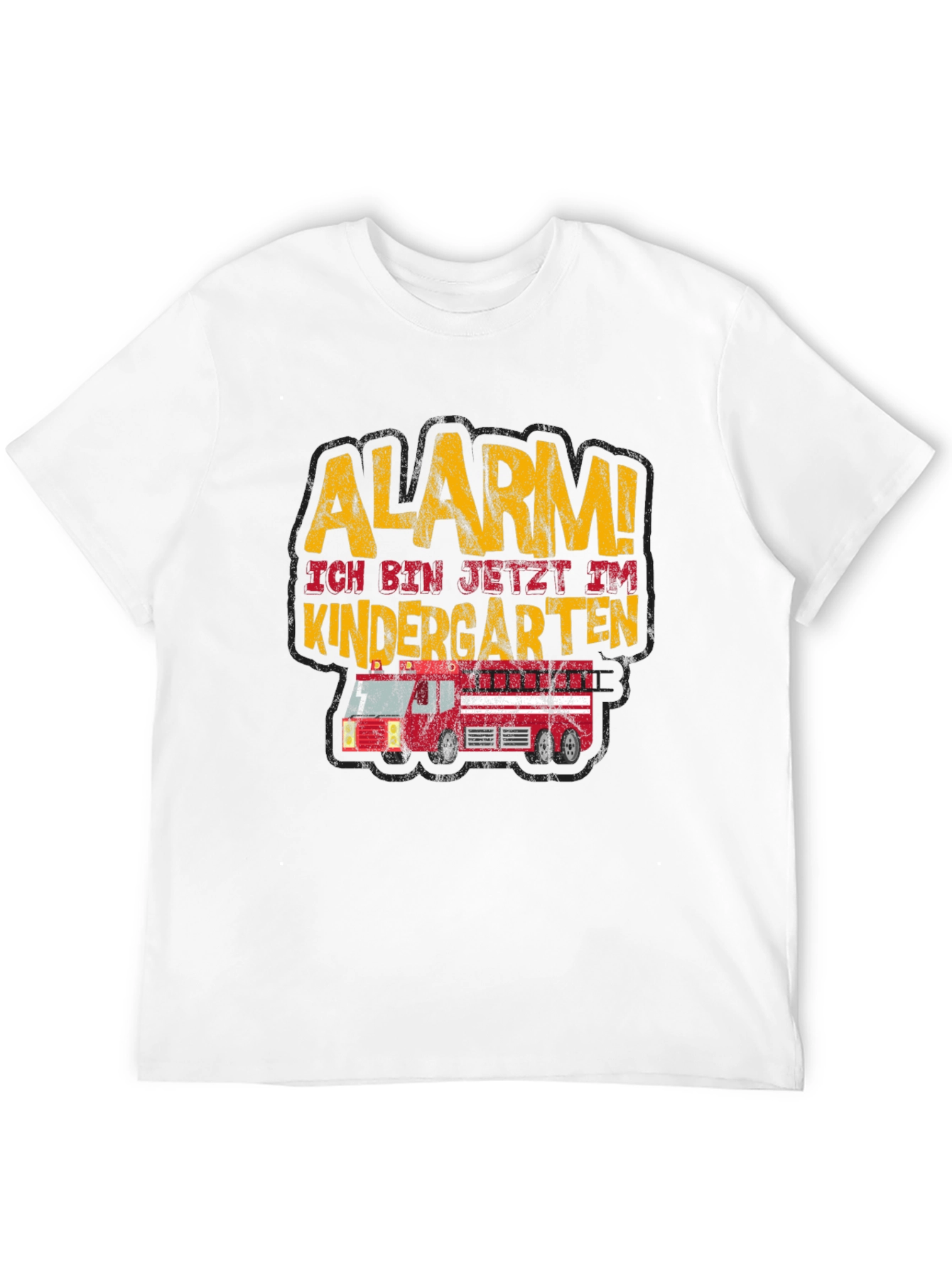 Alarm! Kindergarten T-Shirt - Fire Truck Design