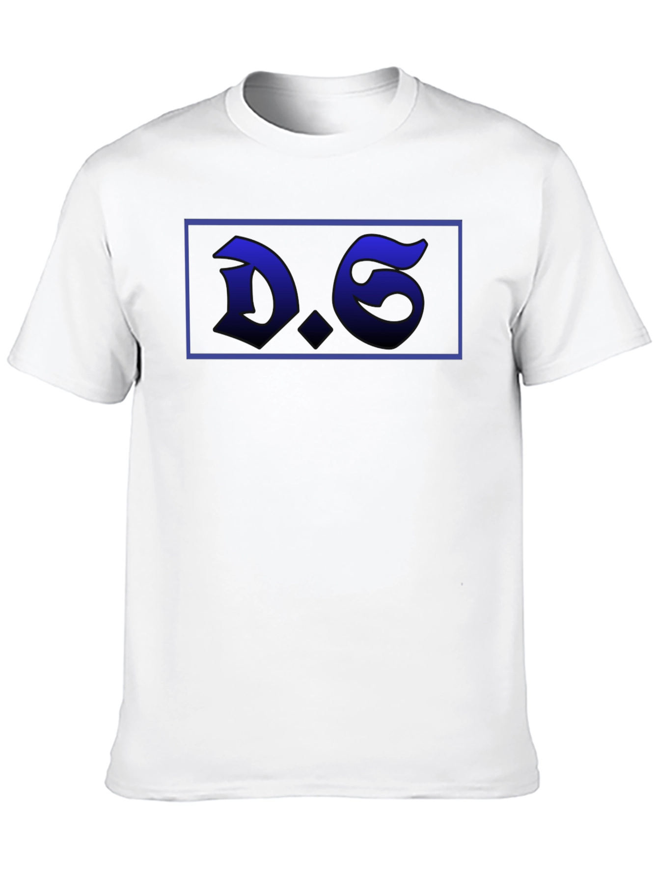 D.6. Graphic Tee - Bold Black Cotton Blend T-Shirt