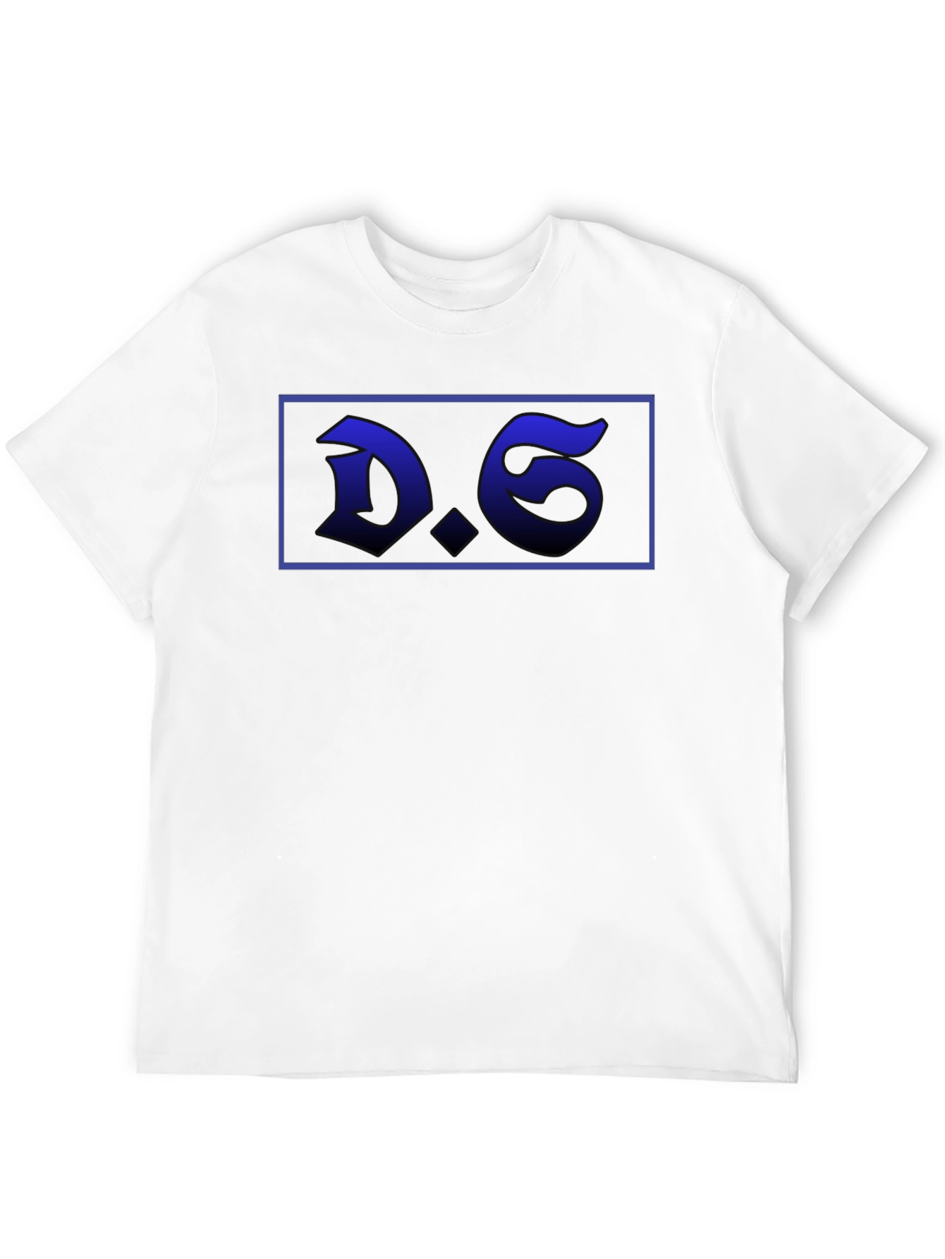 D.6. Graphic Tee - Bold Black Cotton Blend T-Shirt