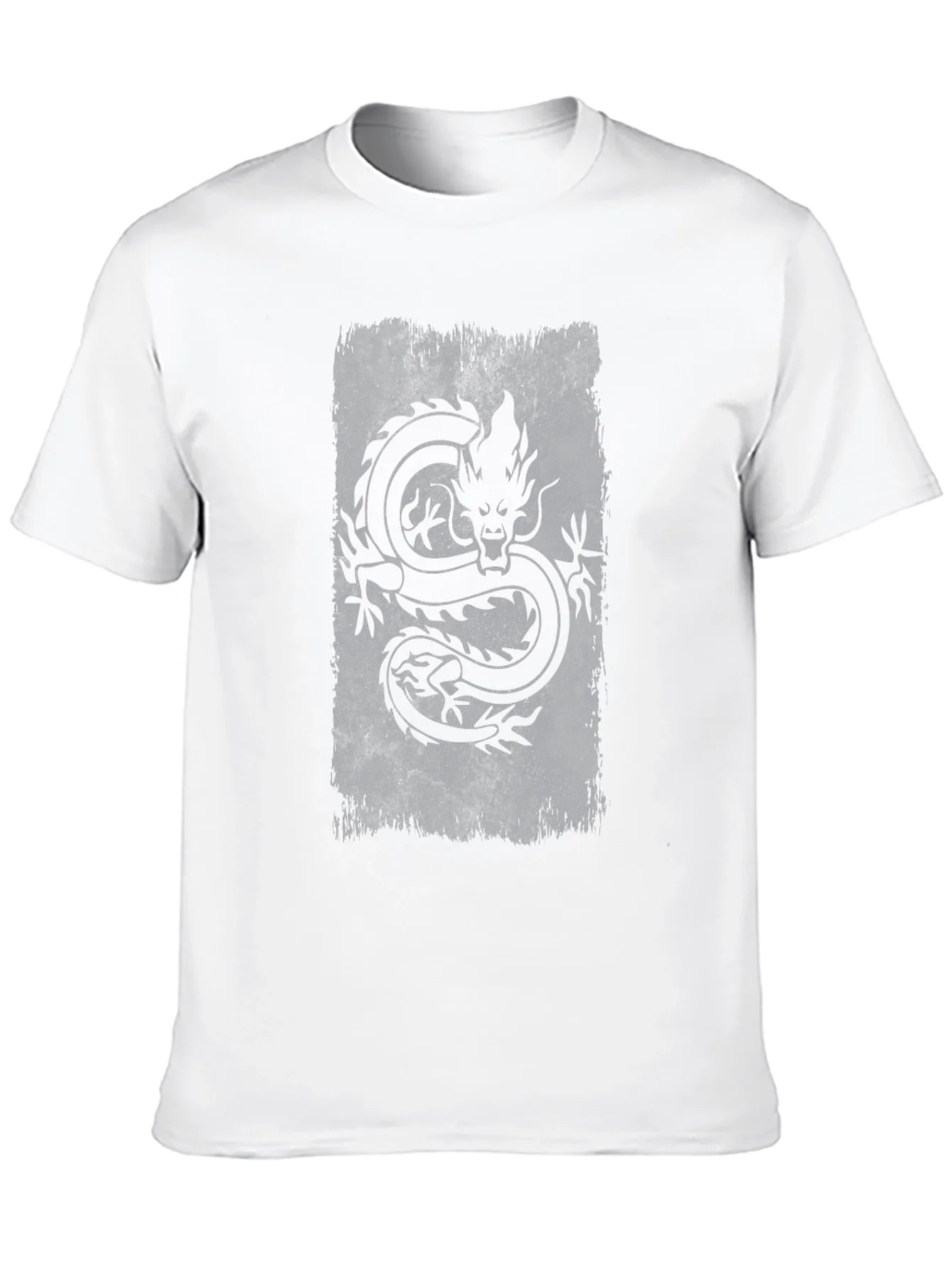 Dragon Graphic Tee - Mens Black Cotton T-Shirt